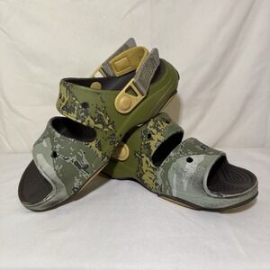 Crocs All Terrain Sandals Camouflage Mens Size 4 Womens Size 6